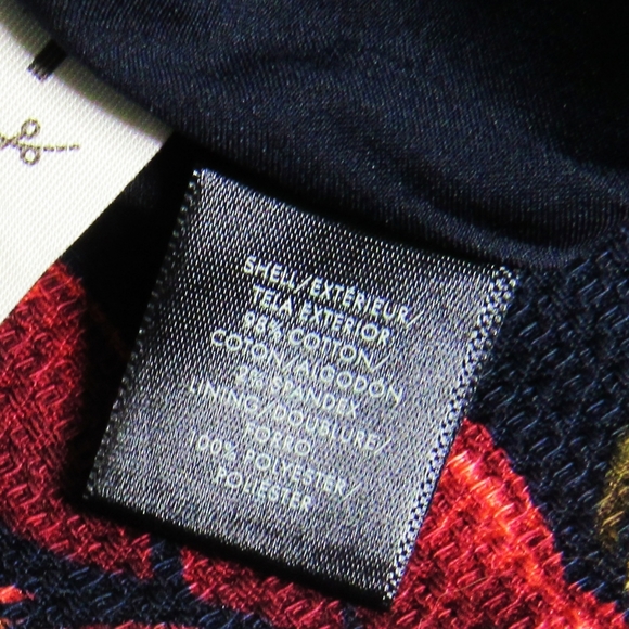 NWT ANN TAYLOR Black/Burgundy Floral Skirt Sz 2P - Picture 6 of 7